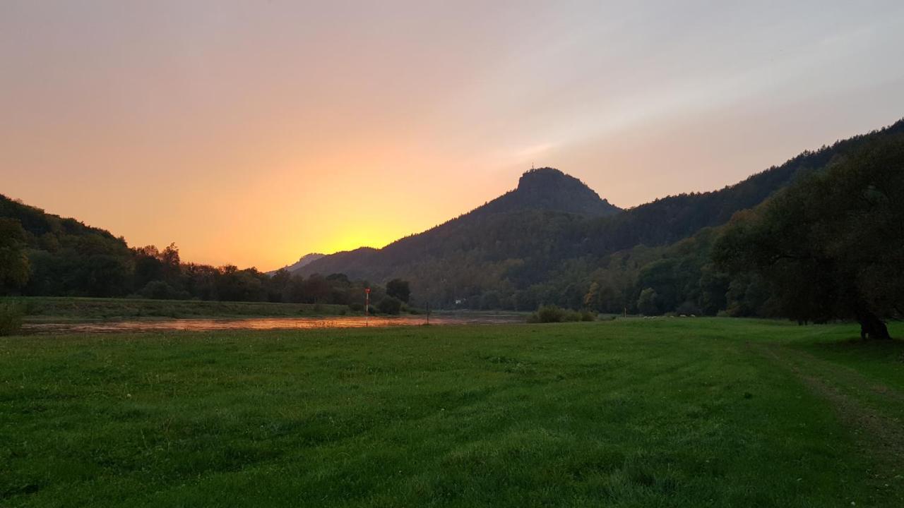 Ferienwohnungen "Gruendelrast" Prossen Exterior foto